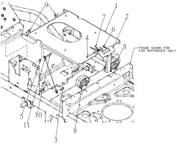 Seat Plate Diagram and Parts List for ZTX4-60KH (47ASAAA8010)(2022) Cub Cadet Lawn Tractor